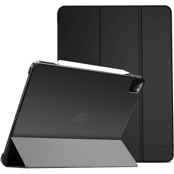 GSIZSA-for iPad Pro 11 Inch Case 2022/2021/2020/2018(4th/3rd/2nd/1st Generation), iPad Pro 11" Slim Stand Hard Back Cover Shell Smart Folio Compatible with Penci/Support Auto Wake/Sleep -Shadowblack