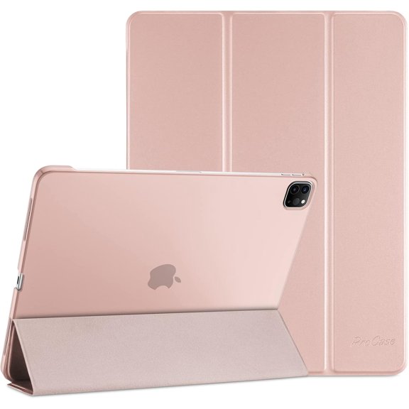 GSIZSA-for iPad Pro 11 Inch Case 2022/2021/2020/2018(4th/3rd/2nd/1st Generation), iPad Pro 11" Slim Stand Hard Back Cover Shell Smart Folio Compatible with Penci/Support Auto Wake/Sleep -Pink