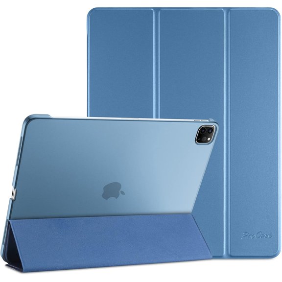 GSIZSA-for iPad Pro 11 Inch Case 2022/2021/2020/2018(4th/3rd/2nd/1st Generation), iPad Pro 11" Slim Stand Hard Back Cover Shell Smart Folio Compatible with Penci/Support Auto Wake/Sleep -Blue