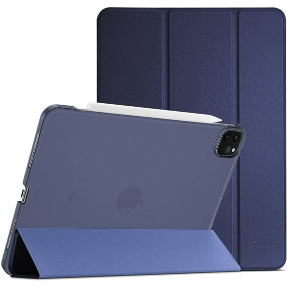 GSIZSA-for iPad Pro 11 Inch Case 2022/2021/2020/2018(4th/3rd/2nd/1st Generation), iPad Pro 11" Slim Stand Hard Back Cover Shell Smart Folio Compatible with Penci/Support Auto Wake/Sleep -Navy