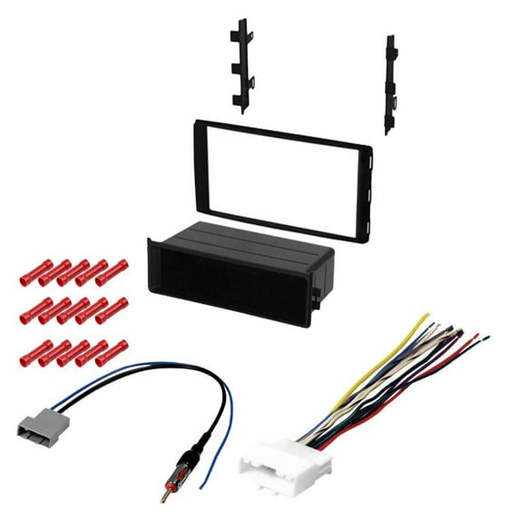 GSKIT1095 Car Stereo Installation Kit for 2015-2016 Nissan Juke - in Dash Mounting Kit, Wire Harness, Antenna Adapter for Single or Double Din Radio Receivers