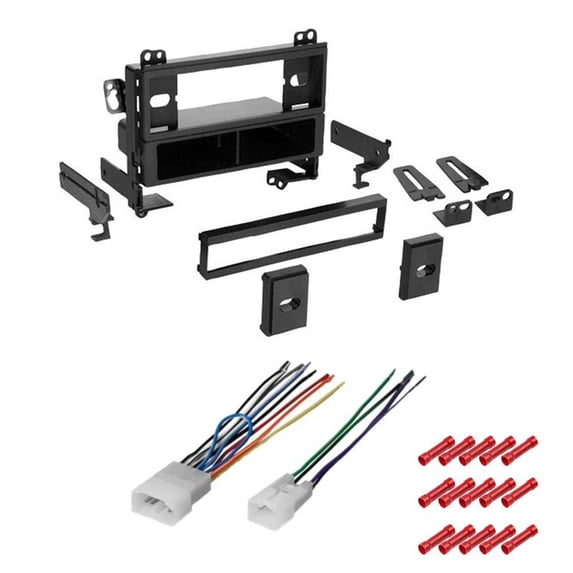 GSKIT2073 Car Stereo Installation Kit for 2001-2002 Toyota Corolla - in Dash Mounting Kit, Wire Harness for Single Din Radio Receiver