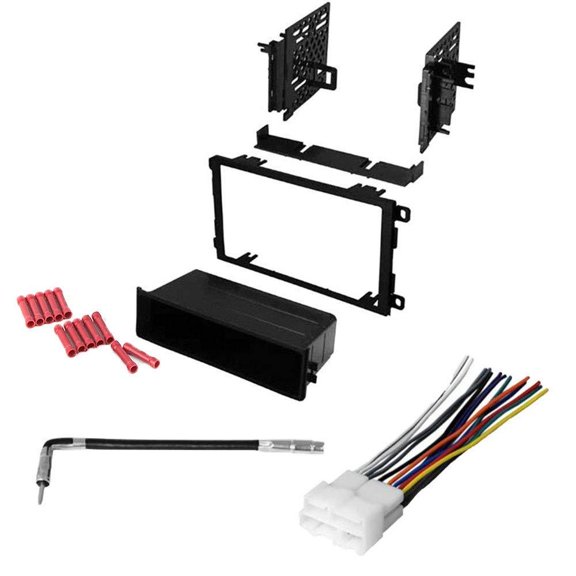 GSKIT675 Car Stereo Installation Kit fits 1990-1992 Cadillac Fleetwood Brougham - in Dash Mounting Kit, Wire Harness, Antenna Adapter for Single or Double Din Radio Receiver