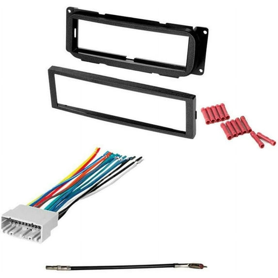 GSKIT700 Car Stereo Installation Kit for 2002-2007 Chrysler Town & Country - in Dash Mounting Kit, Wire Harness, Antenna Adapter for Single Din Radio Receiver