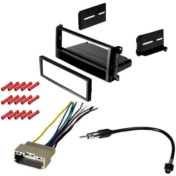 GSKIT727 Car Stereo Installation Kit for 2007-2010 Chrysler Sebring Convertible - in Dash Mounting Kit, Wire Harness, Antenna Adapter for Single Din Radio Receiver