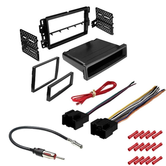 GSKIT796 Car Stereo Installation Kit for 2006-2017 Chevrolet Monte Carlo - in Dash Mounting Kit, Wire Harness, Antenna Adapter for Double or Single Din Radio Receivers
