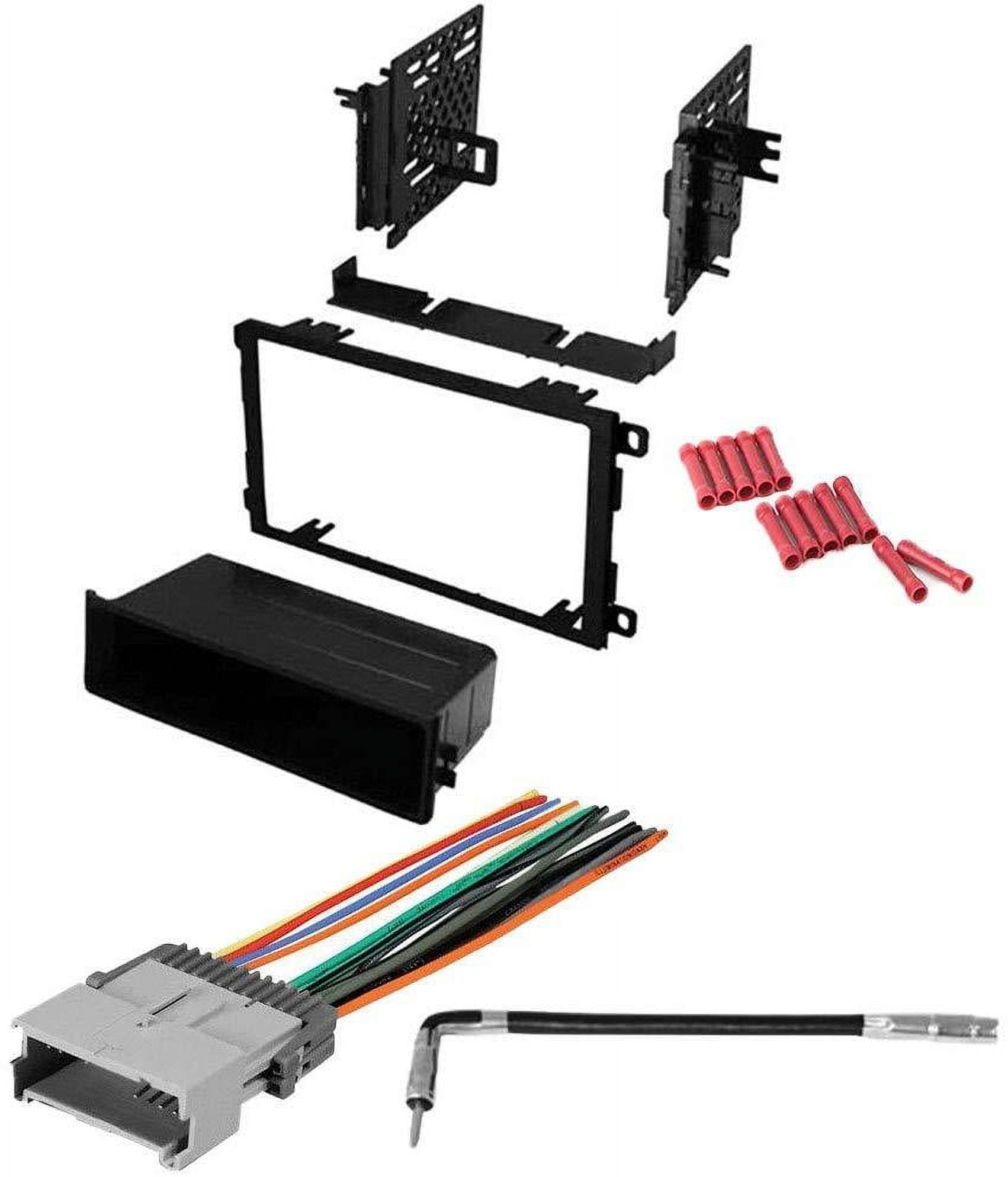 GSKIT913 Car Stereo Installation Kit for 2003 2006 Chevrolet Tahoe in Dash Mounting Kit Wire Harness Antenna Adapter for Single or Double Din