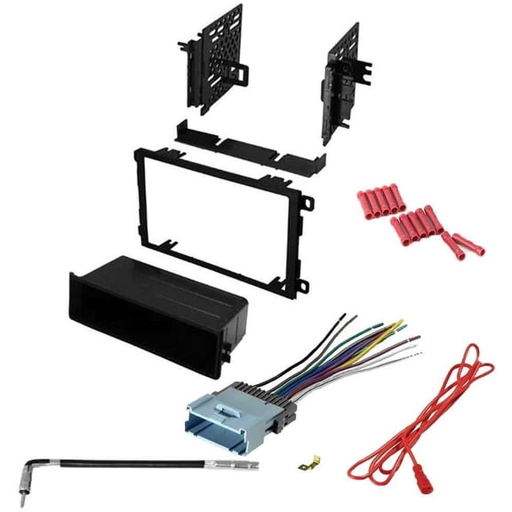 GSKIT954 Car Stereo Installation Kit for 2000-2005 Pontiac Montana - in Dash Mounting Kit, Wire Harness, Antenna Adapter for Single or Double Din Radio Receivers