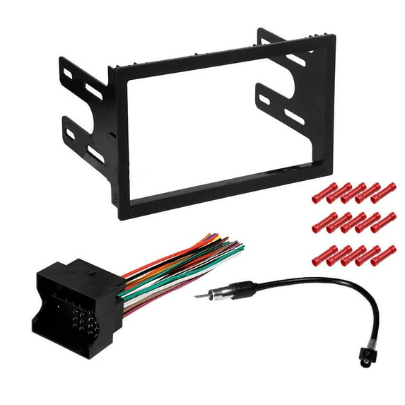 GSKIT975 Car Stereo Installation Kit for 2002 Volkswagen Cabrio - in Dash Mounting Kit, Wire Harness, Antenna Adapter for Double Din Radio Receivers