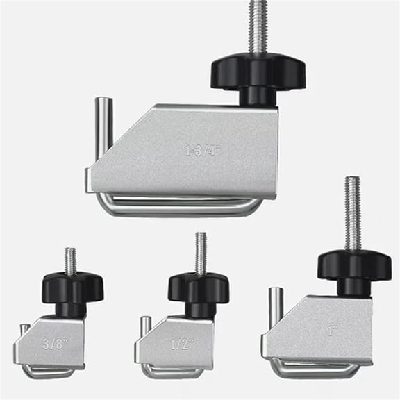 GSKKLQ 4-Pack U-Clamp Set, Metal Pipe Hanger Brackets for Plumbing and DIY Projects, Adjustable Mounting Hardware, Heavy Duty