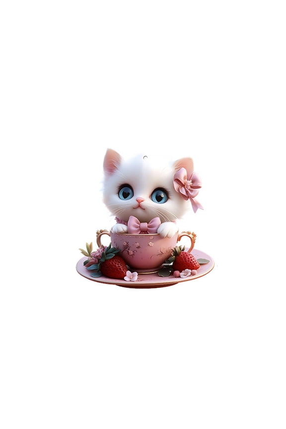 Cartoons Animals Acrylic Key Chain Car Rearview Mirror Accessories Backpack Small Pendant Car Pendant