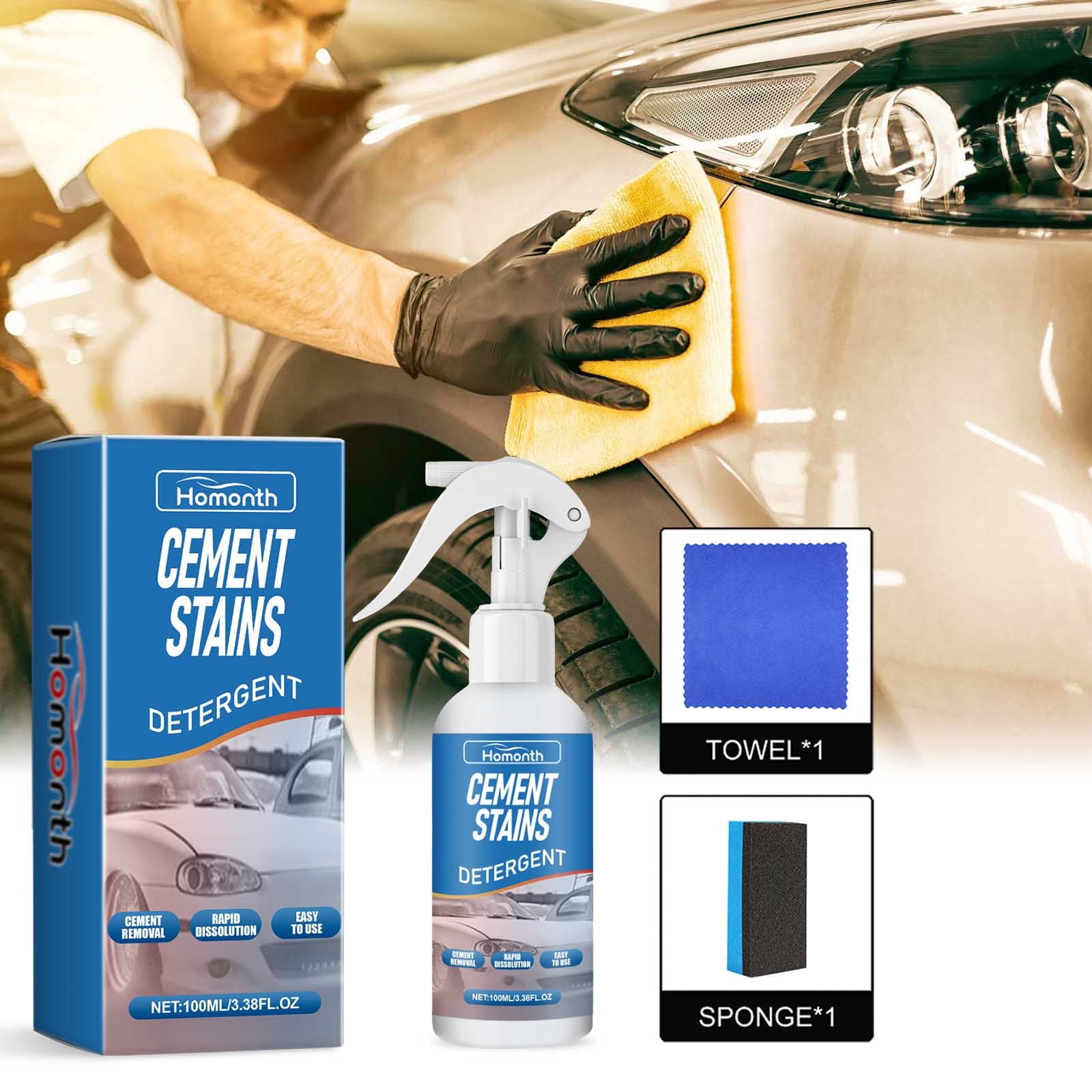 GSKKLQ Cement Removal Spray Concrete Removal Stubborn Mud REMOVEr 100ml,Spray Paint and Graffiti