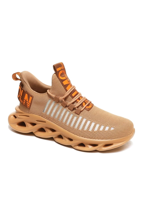 Men's Walking Tennis Shoes for Nurses Gym Jogging Trainers Brown US size 9