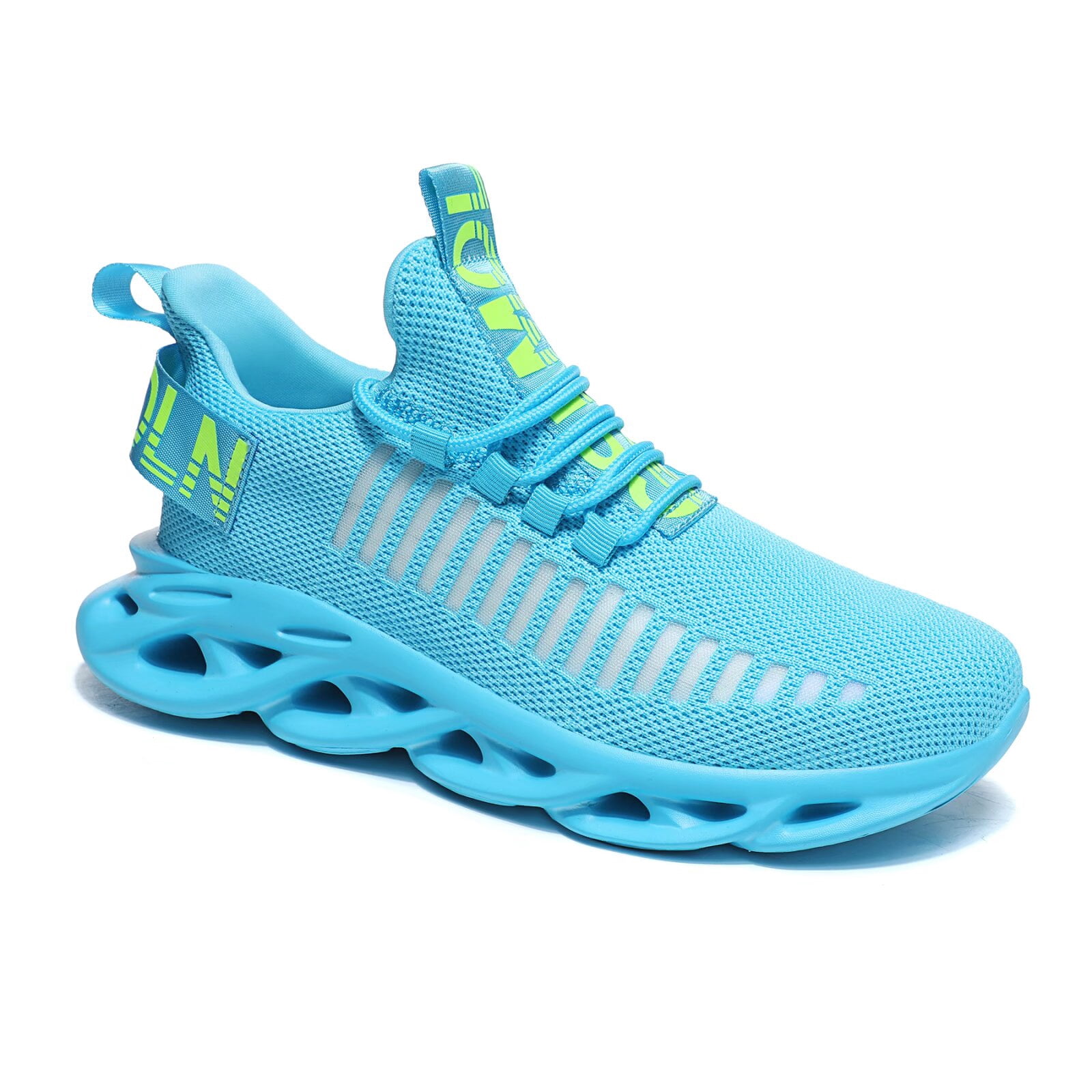 Men's Walking Tennis Shoes for Nurses Gym Jogging Trainers Sky/Blue US size 7.5