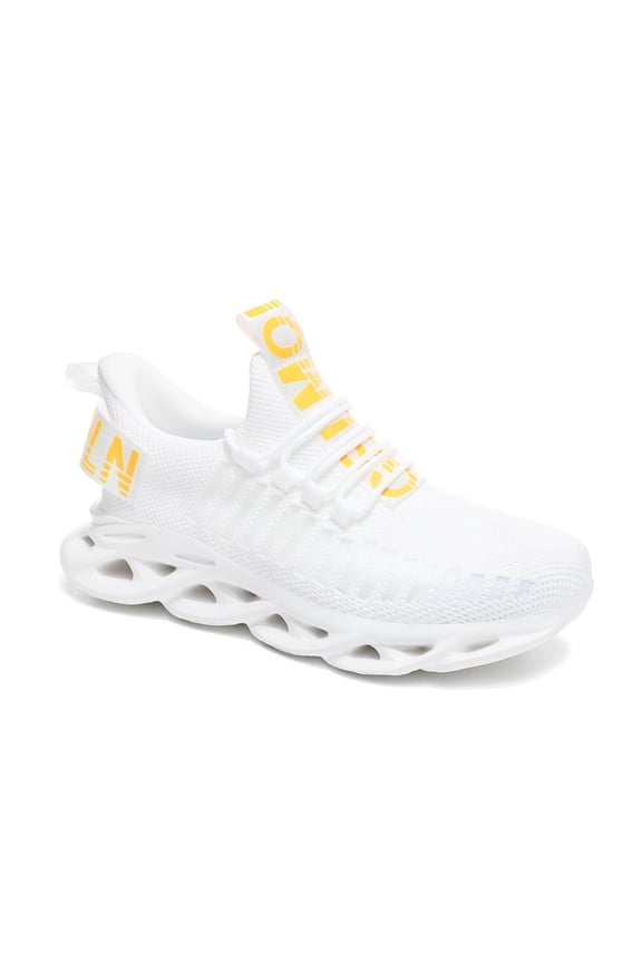 Men's Walking Tennis Shoes for Nurses Gym Jogging Trainers White US size 5.5