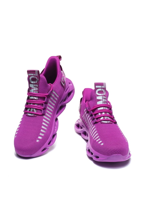 Women's Soft Running Sneakers, Purple (Size 7-7.5)