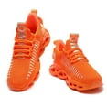 thumbnail image 1 of GSLMOLN Women's Walking Shoes Casual Running Tennis Slip On Sneakers Breathable Workout Lightweight Gym Fitness Sport Shoes Orange size 6.5-7, 1 of 6