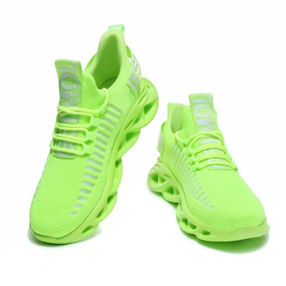 GSLMOLN Womens Summer Casual Workout, Driving, Work Fluorescent Green size 8