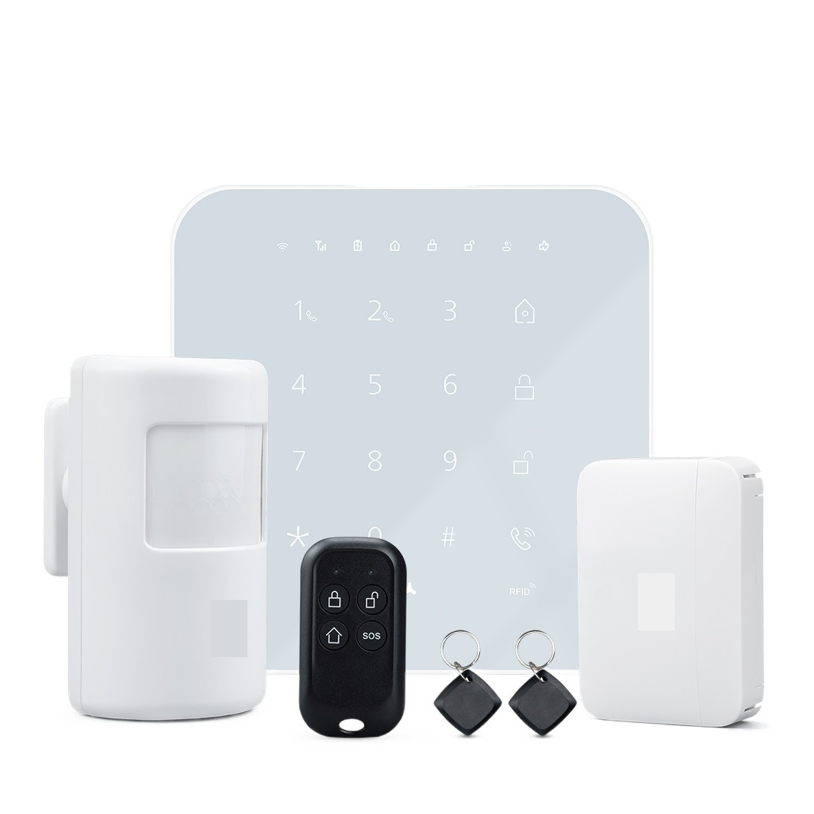 GSM 3G 4G Home Security Smart Alarm System Burglar Optional Kit Tuya ...