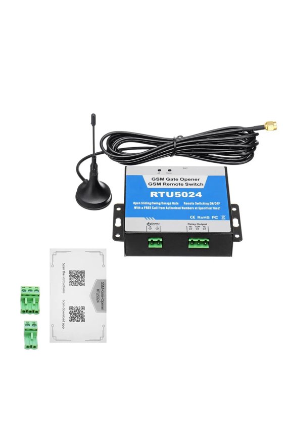 GSM Door Gate Opener Remote On/Off Switch Free Call SMS Command Support 850/900/1800/1900MHz