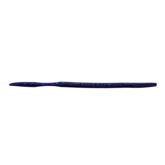 GSM Fishing YAMOKI-06-213 10 in. Oki Worm Floater Lures, Purple with Emerald Flake - Pack of 6