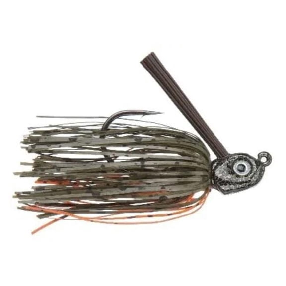 GSM Fishing BEL-RLJGO12 0.5 oz Russ Lane Pitch N Skip Jig, Green & Orange