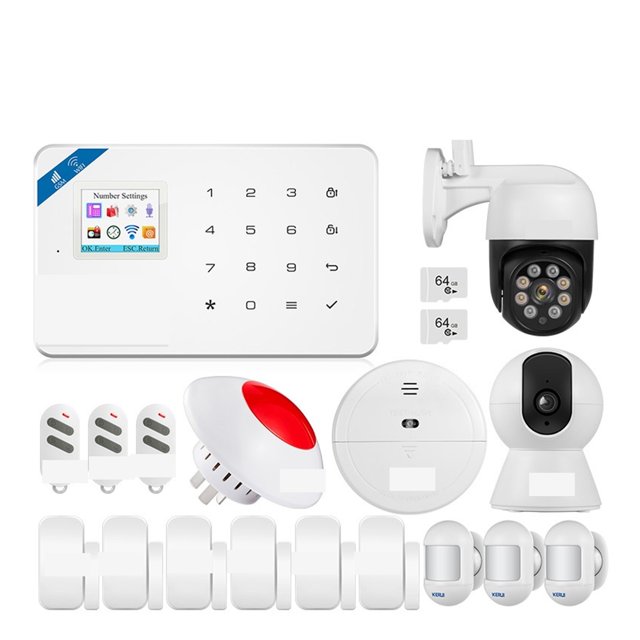 GSM Home Alarm System Alarm Support Tuya Smart Motion Sensor Door