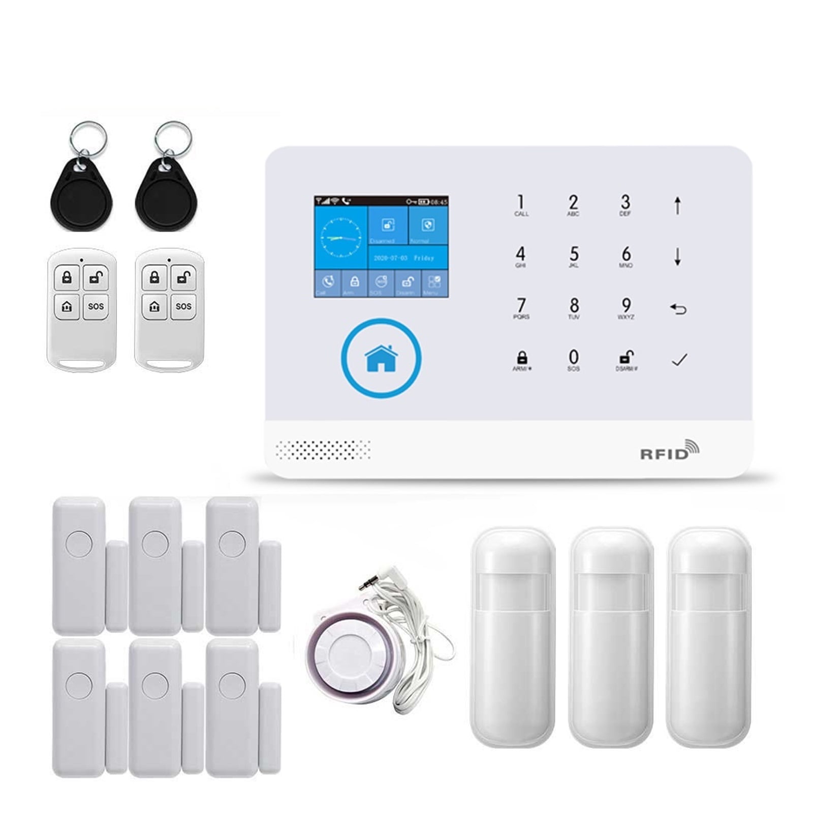 GSM Home Security Alarm System With Wireless Motion Sensor Detector