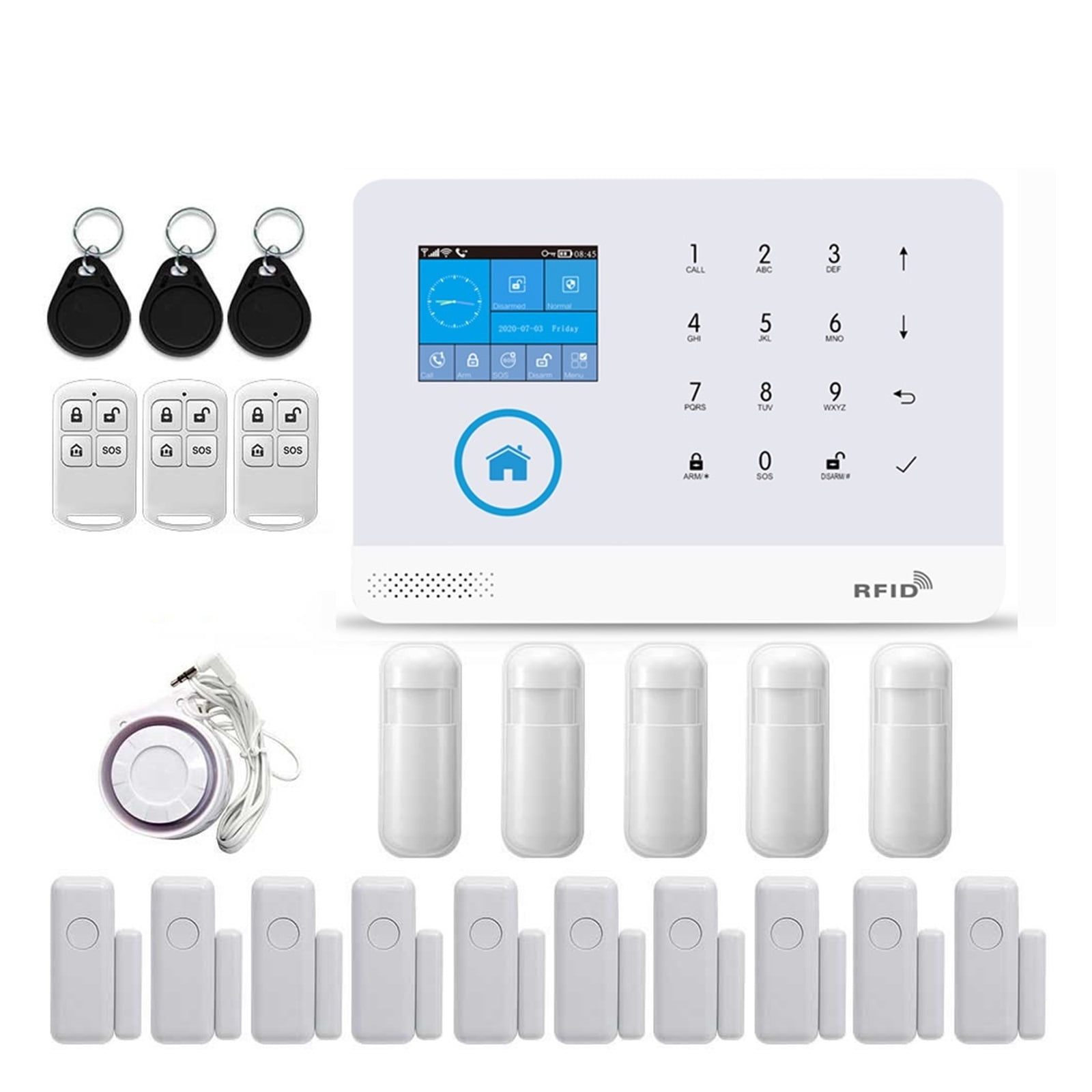 GSM Home Security Alarm System With Wireless Motion Sensor Detector