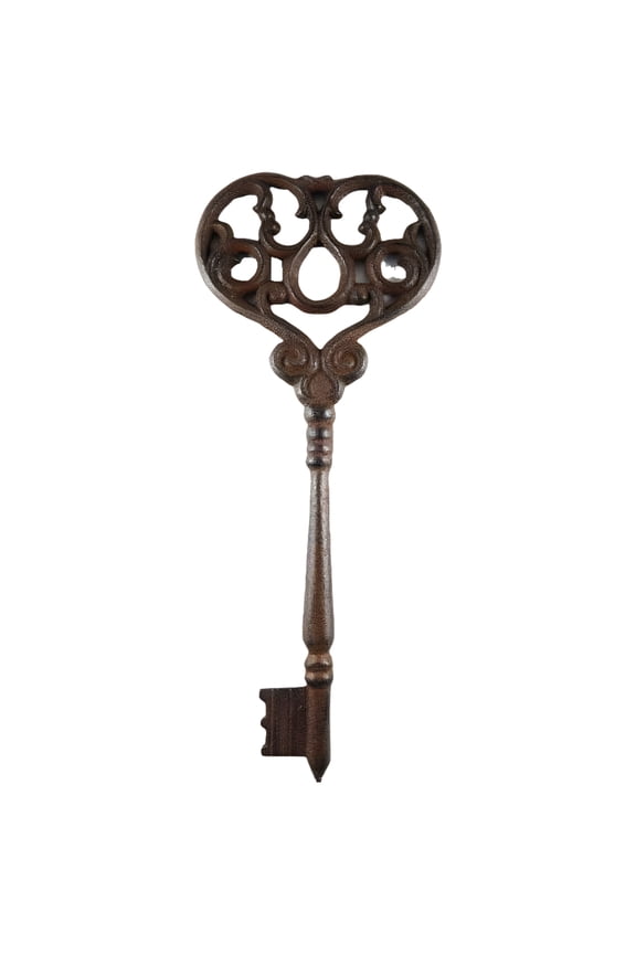Large Iron Decorative Skeleton Key Wall Decor Cottage Chic Wall Sign Plaque