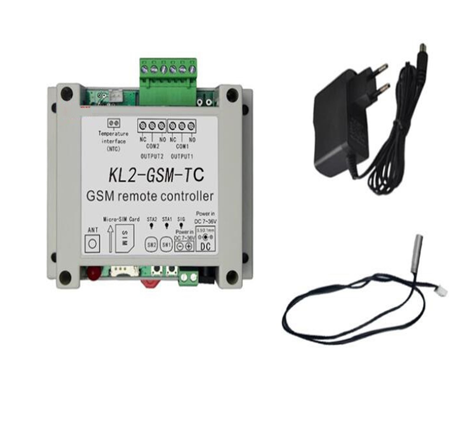 GSM Remote Controller Switch Access Controller Of 2 Relay Output With ...