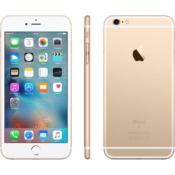 Pre-Owned GSM Unlocked, Apple, iPhone 6S Plus, Cell Phone, NFC Technology, 128GB, 2 Gigabytes RAM, Gold