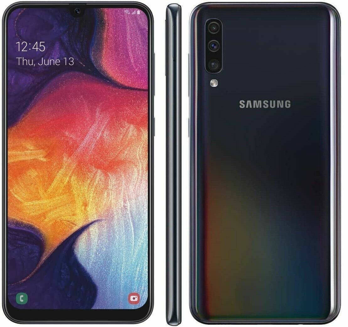 Restored Samsung Galaxy A50 A505U (Fully Unlocked) 64GB Black (Refurbished)