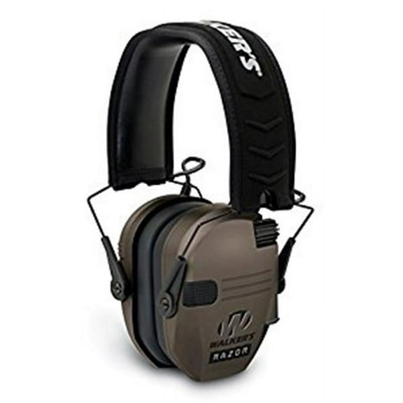 GSM Walkers Razor Slim Shooter Muff Headphone, Dark