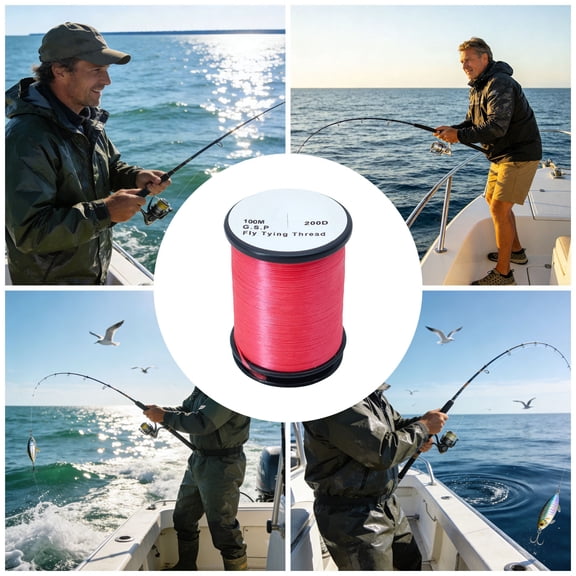 GSP Fly Tying Thread 100M 200D Strong Splittable Flat Thread For Dry Flies Nymphs Emergers Competition (328 Feet)
