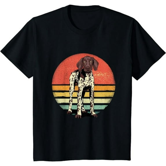 GSP Shirt Retro German Shorthaired Pointer Dog GSP Mom Dad T-Shirt