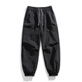 thumbnail image 1 of GSPCLAM Cargo Pants for Men Summer Drawstring Lightweight Pants with Multi Pockets Moisture Wicking Gym Pants for Training, 1 of 5