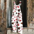thumbnail image 1 of GSPCLAM Hearts Printed Overalls for Women Loose Fit Wid-Leg Fall Plus Size Jumpsuits for Walk Dressy Clothes Red 4XL, 1 of 5