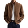 thumbnail image 1 of GSPCLAM Jacket for Men Smart Casual Relaxed Lightweight Jacket for Office, Essential Wrinkle Resistant Jacket with Pockets Brown, 1 of 5