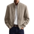 thumbnail image 1 of GSPCLAM Jacket for Men Smart Casual Relaxed Lightweight Jacket for Office, Essential Wrinkle Resistant Jacket with Pockets Khaki, 1 of 5