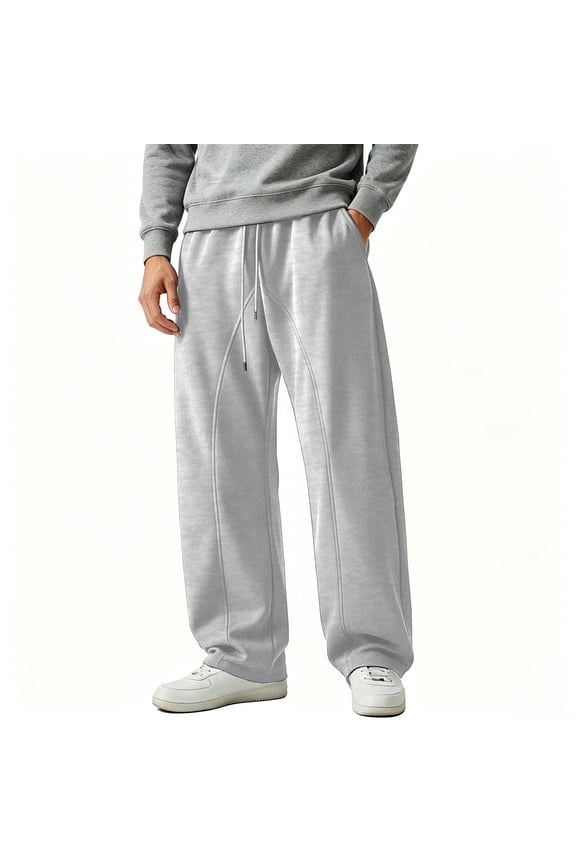 Men's Pants Everyday Essentials Sweatpants with Side pockets Loose Fit Lightweight Travel Pants for Stretch Break