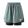 thumbnail image 1 of GSPCLAM Mens Athletic Shorts with Side Pockets Double Layer Training Shorts Internal Drawstring No Chafe Compression Liner Shorts for Running, 1 of 5