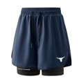 thumbnail image 1 of GSPCLAM Mens Athletic Shorts with Side Pockets Double Layer Training Shorts Internal Drawstring No Chafe Compression Liner Shorts for Running, 1 of 5