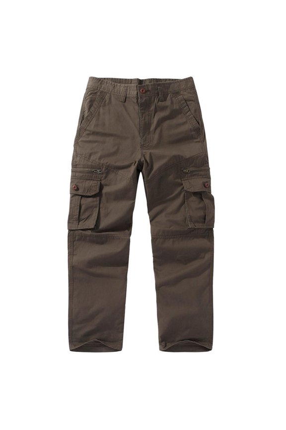 Mens Cargo Pants Straight Leg Lightweight Pants with Multi Pockets Streetwear Breathable Drawstring Pants for Office