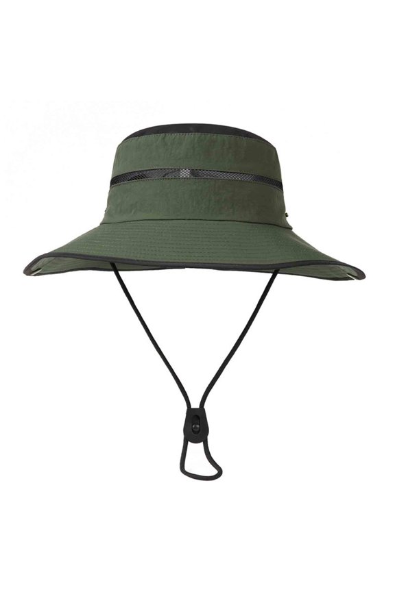 Sun Protection Hats for Men Breathable Mesh Adjustable Bucket Hat Outdoor Lightweight Hat for Travel
