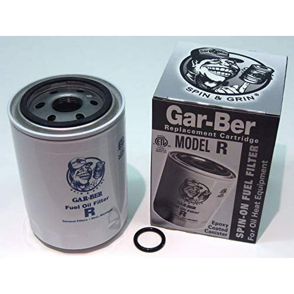 GSParts #R Gar-Ber R Spin On Furnace Fuel Oil Filter Epoxy Coated Garber Cartridge