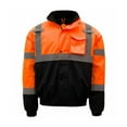 thumbnail image 1 of GSS Safety 8002 Class 3 Waterproof Quilt-Lined Bomber Jacket Orange/Black 2XL, 1 of 4