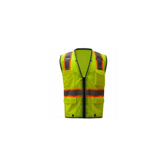 GSS Safety 1701 Class 2 Heavy Duty Safety Vest Lime M