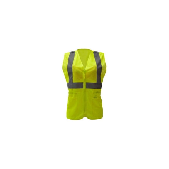 GSS Safety 7803 Class 2 Ladies Hi-Vis Safety Vest Lime 2XL/3XL