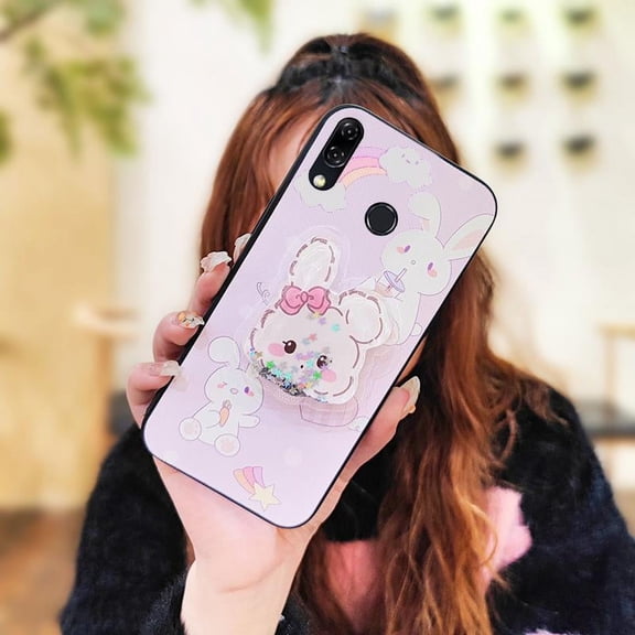 GST-Phone Case For ASUS ZenFone 5 ZE620KL/ZS620KL, protective Kickstand TPU Anti-knock Drift Sand Glitter Fashion Design Simplicity Quicksand Waterproof Cute Phone lens protection